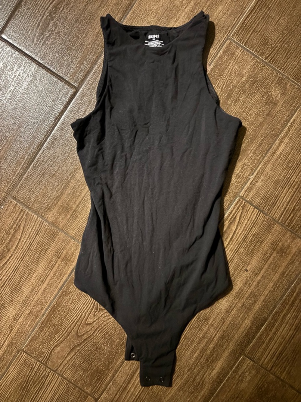 SKIMS Black Sleeveless Bodysuit